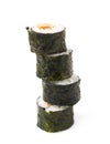 Aljaska hosomaki sushi isolated Royalty Free Stock Photo