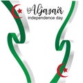 Aljazair independence day logo design vector - Vector