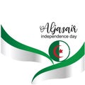 Aljazair independence day logo design vector - Vector Royalty Free Stock Photo