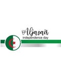 Aljazair independence day logo design vector - Vector