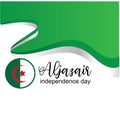 Aljazair independence day logo design vector - Vector Royalty Free Stock Photo