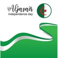 Aljazair independence day logo design vector - Vector