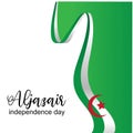 Aljazair independence day logo design vector - Vector