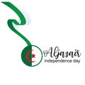 Aljazair independence day logo design vector - Vector