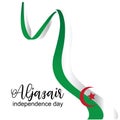 Aljazair independence day logo design vector - Vector Royalty Free Stock Photo