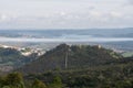 Aljezur castle panoramic view in Portugal Royalty Free Stock Photo