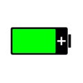 alkaline battery charger icon isolate. Royalty Free Stock Photo