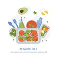 Alkaline diet concept