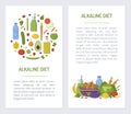 Alkaline diet set flyers