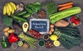 Alkaline foods Royalty Free Stock Photo