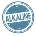 Alkaline sign or stamp