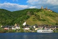 Alken town on Moselle River in Rhineland-Palatinate, Germany. Royalty Free Stock Photo