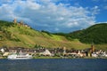 Alken town on Moselle River in Rhineland-Palatinate, Germany. Royalty Free Stock Photo