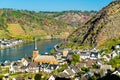 Alken town on the Moselle River in Rhineland-Palatinate, Germany Royalty Free Stock Photo