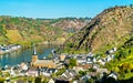 Alken town on the Moselle River in Rhineland-Palatinate, Germany Royalty Free Stock Photo