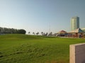 Alkhobar corniche park Royalty Free Stock Photo