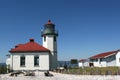 Alki beach lighthouse Royalty Free Stock Photo