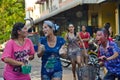 All ages having fun in Songkran, Thailand