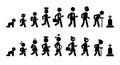 All ages men and women flat icon