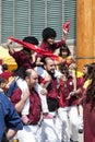 All ages participating in Independence Day in Barcelona, Spain