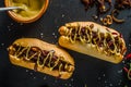 All beef hotdogs Royalty Free Stock Photo