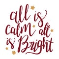 all is calm all is bright 7 typography t-shirt design, tee print, t-shirt design, lettering t shirt design, Silhouette t shirt