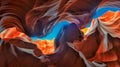 All the colors of the Antelope Canyon Royalty Free Stock Photo