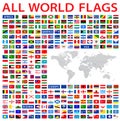 All country flags of the world Royalty Free Stock Photo