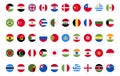 all country flags you need, World country icons Set pack Royalty Free Stock Photo