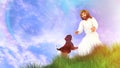 All Dogs Go Heaven Illustration Royalty Free Stock Photo