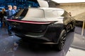 All-electric autonomous Aston Martin Lagonda All-Terrain concept car at the 89th Geneva International Motor Show. Geneva,