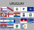 all Flags of departments of Uruguay