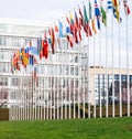 All flags with flag of Russia flying half-mast