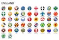 all Flags of regions of England template for your design