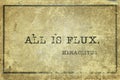 All is flux Heraclitus Royalty Free Stock Photo