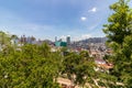 Skyline of Macau covered by vegetation, view from Monte do Forte. Santo AntÃÂ³nio, Macao, China. Asia