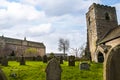 All Hallows Church and Great Mitton Hall in the village of Great Mitton, Lancashire