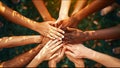 All Hands In People Soft Diffuse Bokeh Focus Friendship Unity Trust Community