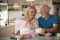 All happiness depends on a leisurely breakfast Royalty Free Stock Photo