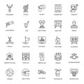 Outdoor Sports Glyph Icons Pack