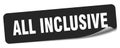 all inclusive sticker. all inclusive label