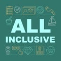 All inclusive word concepts banner Royalty Free Stock Photo