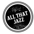 All that jazz advertising sticker Royalty Free Stock Photo