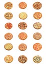 All kind of pizza Royalty Free Stock Photo