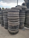 All kinds vehicle tires Royalty Free Stock Photo
