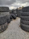 All kinds of vehicle tires Royalty Free Stock Photo