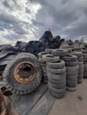 All kinds vehicle tires Royalty Free Stock Photo