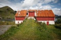 All in Lofoten is red and green Royalty Free Stock Photo
