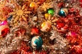 Christmas decorations with golden stars waiting for the comet Royalty Free Stock Photo
