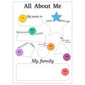 All about me printable sheet Royalty Free Stock Photo